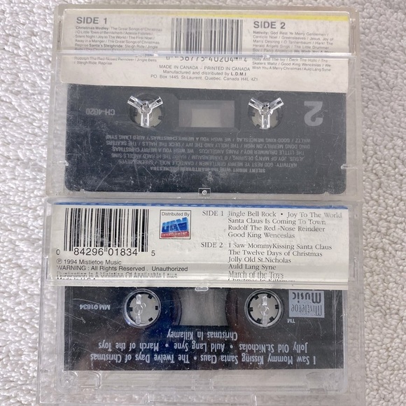 Vintage Holiday Christmas Music Cassette Tapes X12 - Picture 11 of 15